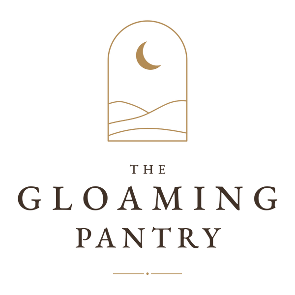 The Gloaming Pantry — crescent moon and three hills